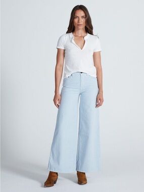ASKK NY Blue Stripe ATOMIC WIDE LEG NWT